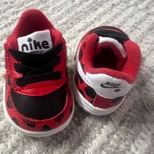 Nike Forces Baby Red and Black Sneakers
